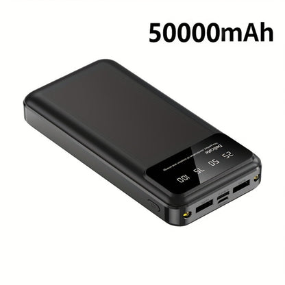 Power Bank 50000mAh with Dual USB Ports, Digital Battery Display and Three Color Options for Travel