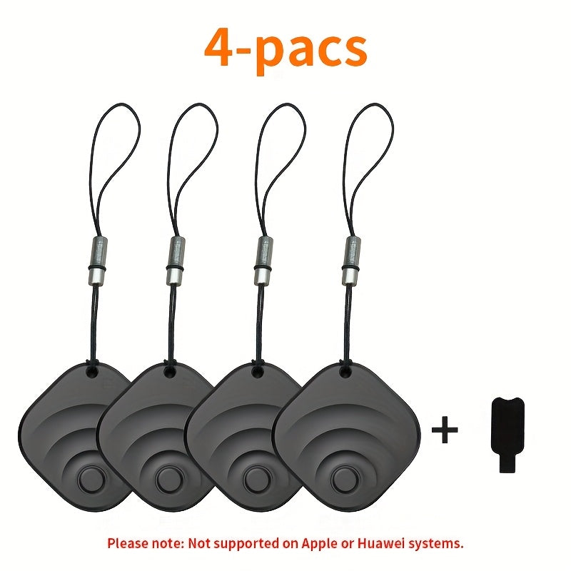 GPS Tracker Portable Real-Time Location Tracking Device – Global Coverage for Car Keys Wallet Pets Android & iOS Compatible (1-Pack / 2-Pack / 4-Pack)