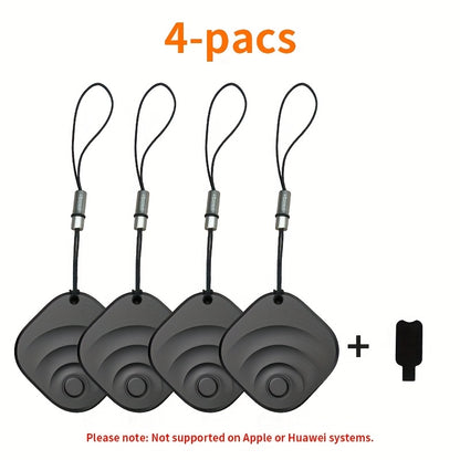 GPS Tracker Portable Real-Time Location Tracking Device – Global Coverage for Car Keys Wallet Pets Android & iOS Compatible (1-Pack / 2-Pack / 4-Pack)