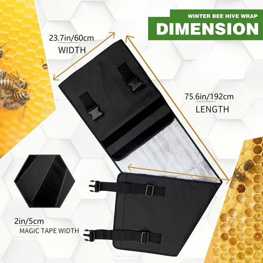 Beehive Insulation Wrap Winter Cover 600D Oxford 8 & 10 Frame