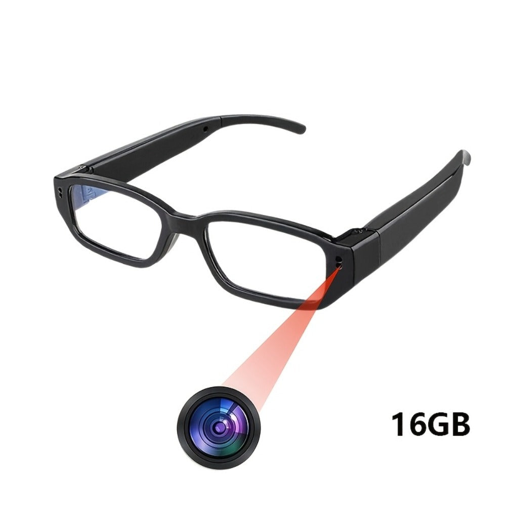 1080P HD Recording Glasses with TF Storage Card – Smart Camera Glasses, 65° Wide-Angle DV Video Recorder, Eye Protection Lenses, Long-Lasting Battery, Portable Wearable Camera for Travel, Sports & Everyday Use