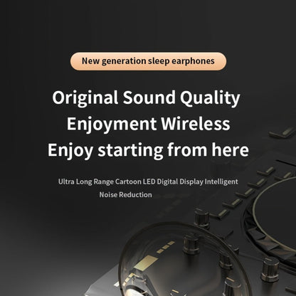 Invisible Sleep Earbuds TWS Hi-Fi Stereo Wireless Bluetooth Digital Screen Ultra-Long Battery 3 Colors for Android Apple Samsung All Smartphones Cycling Running Sports