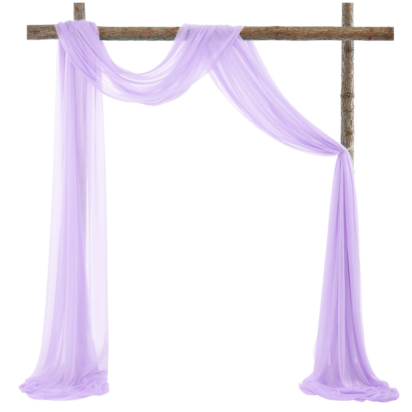 Sheer Yarn Drapery Curtain Party Backdrop 31.5" x 315" – Encrypted Gauze Flutter Streamer for Gender Reveal, Wedding, Birthday, Bridal Shower, Indoor & Outdoor Background Decoration | Reusable & Easy Hang