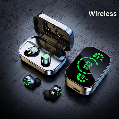 Wireless Earbuds YD03 with Digital Battery Display, IPX4, Touch Control and Type-C Charging