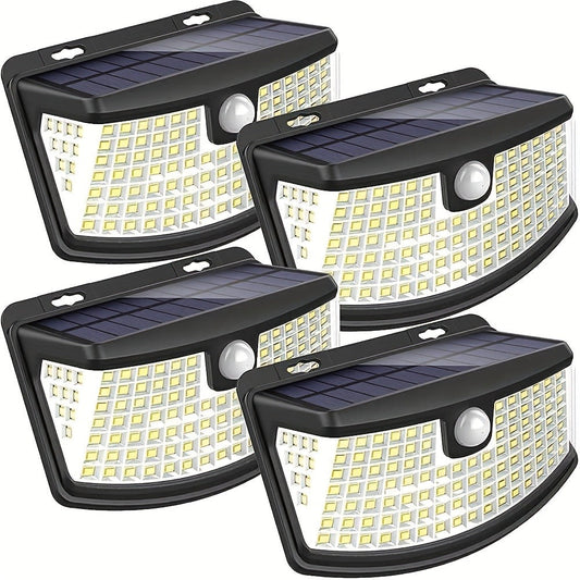 Solar Step Lights Outdoor 120 LED Motion Sensor – 270° Wide Angle IP65 Waterproof Wall Light with 3 Modes | 18-Hour Solar Powered Stair Light for Pathway, Fence, Garage & Deck | 4/6/8 Pack