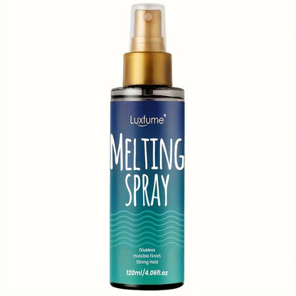 Lace Melting Spray Kit with Bold Hold Hair Glue & Remover 120ml 24H Long Lasting Quick Dry No Residue Edge Control Safe for Sensitive Scalp Lace Front Wig Adhesive Kit with Hair Band