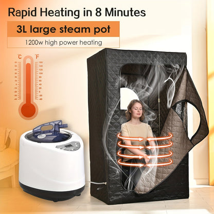 Portable Sauna | Steam Sauna Tent Home Spa Gym Yoga Detox Relaxation