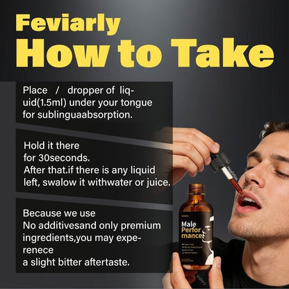 Feviarly Liquid Dietary Supplement Drops in Amber Bottles with Dropper Closures and One-, Two- or Three-Bottle Options