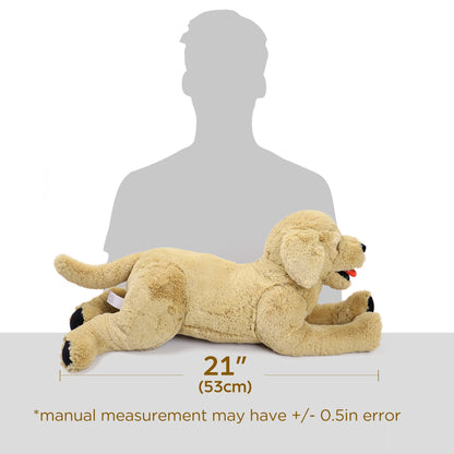 Golden Retriever Stuffed Animal 21 Inch — Lifelike Realistic Plush Dog Toy, Super Soft Large Cuddle Companion, Birthday Christmas Gift for Kids Boys Girls & Dog Lovers Home Decor