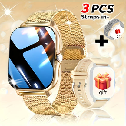 Smartwatch with Navigation & Dual Strap 1.83" TFT Full Touch Screen, Wireless Calling, Remote Camera, Music Player, Message Alerts – For Men & Women iPhone & Android