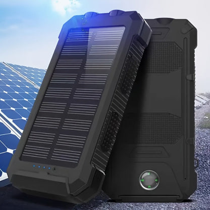 2-Pack Solar Power Bank 20000mAh 40000mAh Portable Dual USB Fast Charging with Built-In for an Everyday Personal Care Routine