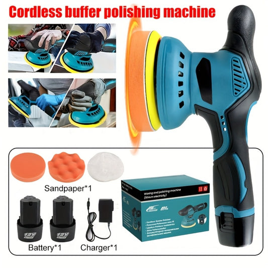 Cordless Car Polisher Buffer Machine – 8-Speed 5000 RPM Orbital Polishing Machine with 6" Pad, Rechargeable Battery & Charger for Car Detailing & Scratch Removal