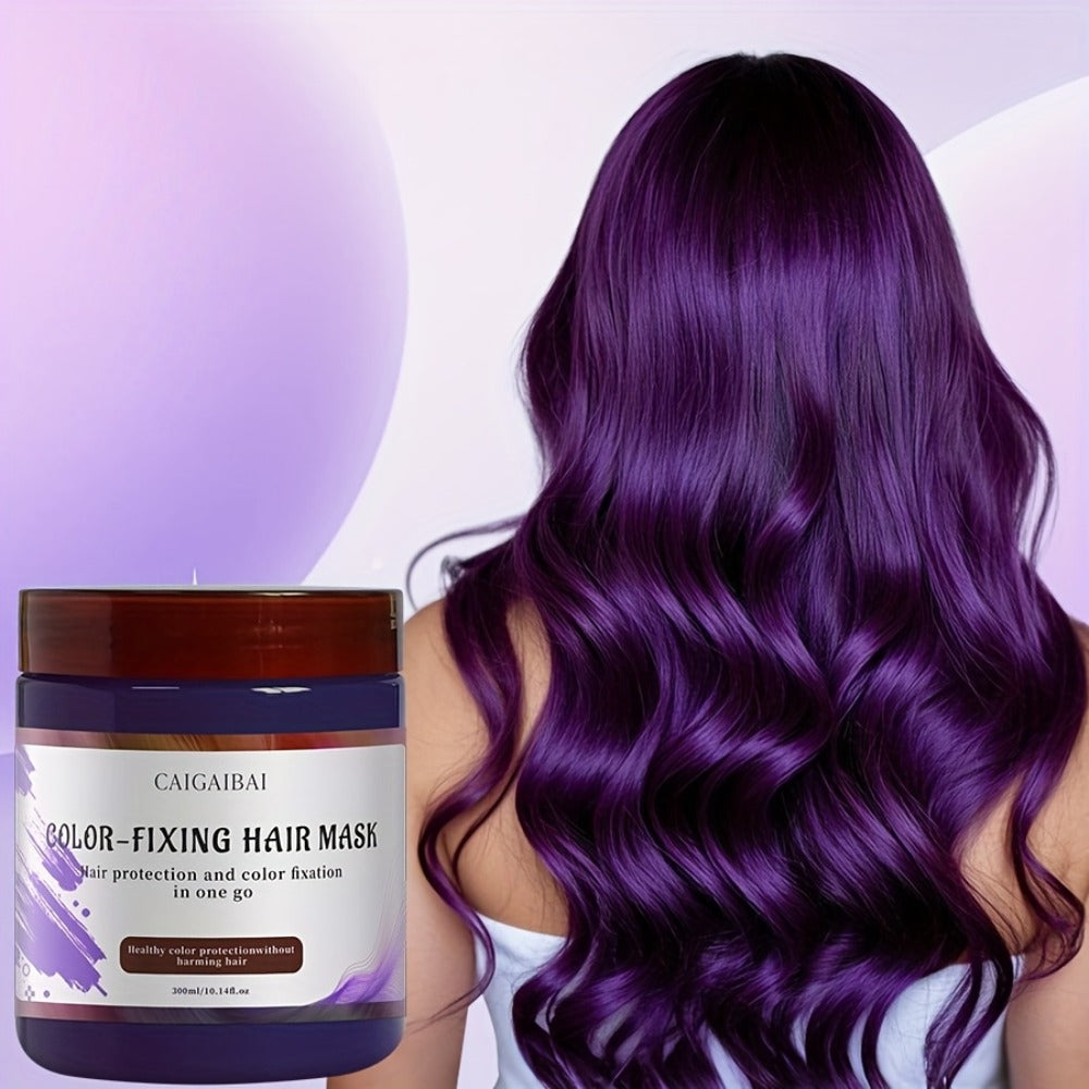 CACAGIBA 300ml Color-Depositing Hair Mask in Screw-Top Jar with Red, Purple or Gray Options
