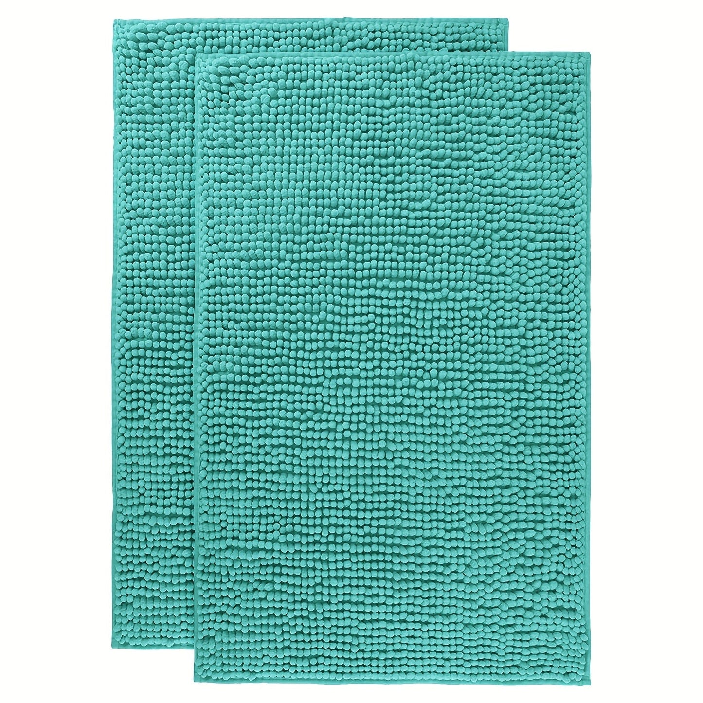Chenille Bath Rug Extra Thick Soft Absorbent Non-Slip Bathroom Mat Machine Washable, Multiple Sizes & Colors