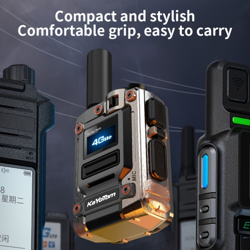 Kayotom K300S 4G Global Walkie Talkie Unlimited Range, No Monthly Fee Two Way Radio, UHF 400-480MHz Long Battery Life
