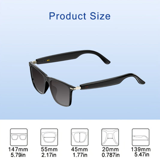 Anti-Blue Light Smart Audio Glasses Bluetooth 5.3 HiFi Open-Ear Wireless Calls Music Anti-UV Lens Noise Cancellation Rechargeable Unisex Outdoor Sports Wearable Tech Birthday Christmas Halloween Gift