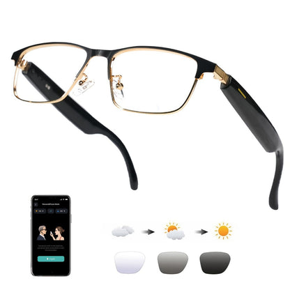 Smart Glasses 160-Language Translation Eyewear with Bluetooth 5.3 Open-Ear Audio and 18 Frame Options