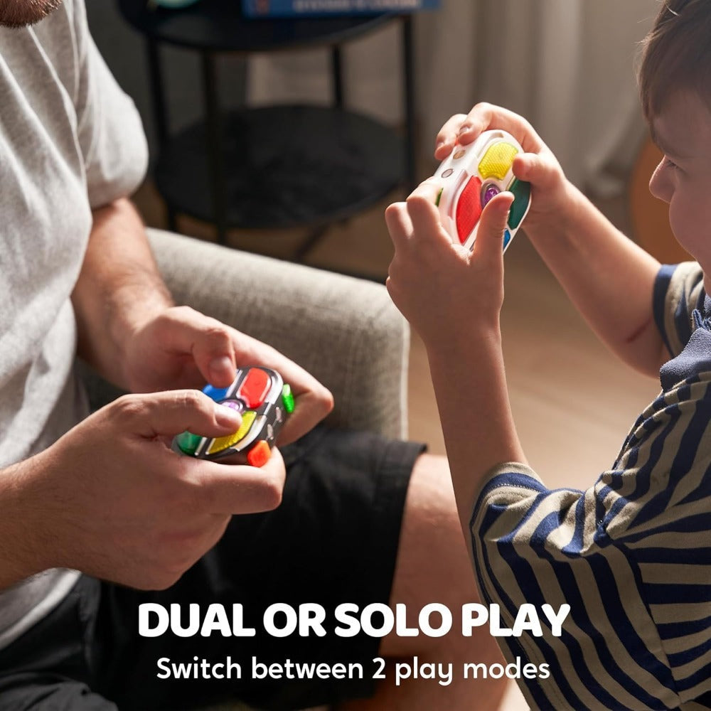 Portable Handheld Gaming Device 2-Pack – 7-Button Electronic Game with 4 Modes, Light & Sound, Memory & Speed Battle for Kids Ages 8+, Fun Party Favor & Christmas Gift