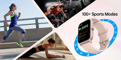 Smartwatch – with Built-in Alexa FAWEIO 1.8" HD Touch Screen, Bluetooth Calling, 100+ Sport Modes, Fitness Tracker Heart Rate Sleep…