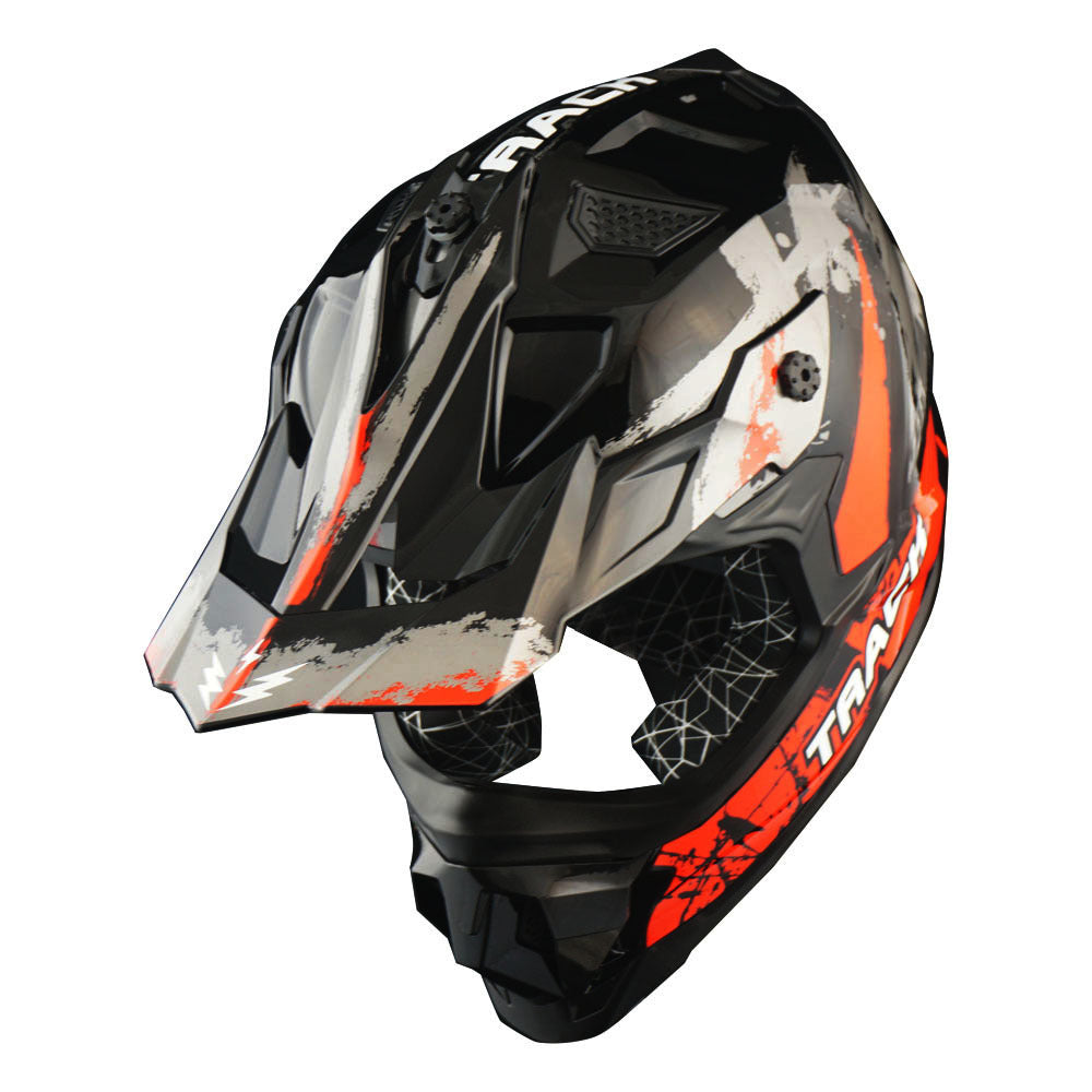 Dirt Bike Helmet Adult Motorcycle ATV Off-Road Track Style Lightweight Aerodynamic Thermoplastic Shell Removable Washable Padding Glossy UV Finish, Multiple Colors XS-XXL