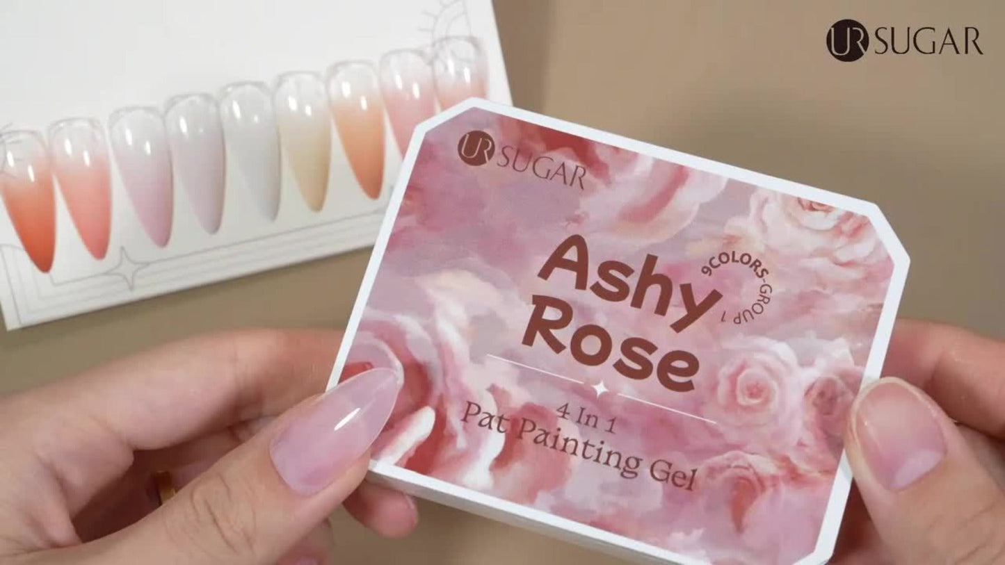 Gel Nail Polish 9-Color Ombre Palette for Gradient and Stamping Art with UV/LED Cure, 7 Series