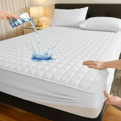 Fitted Mattress Protector with Deep Pocket in Twin, Full, Queen and King Sizes and Multiple Colors