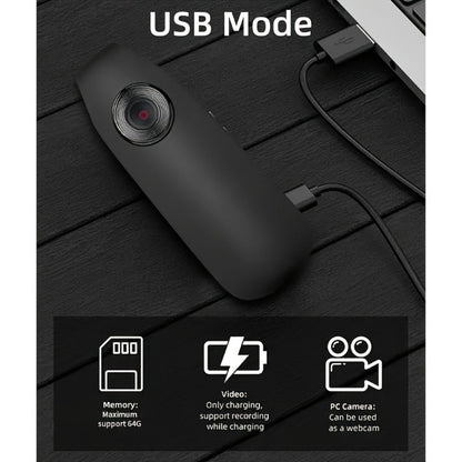1080P Clip-On Body Camera with 130-Degree Wide-Angle Marking, Photo, Video and Cyclic Recording Controls