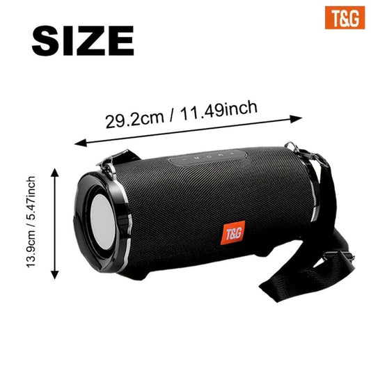 TG187 IPX4 Waterproof Outdoor Bluetooth Speaker | Dual Speakers, 4800mAh Rechargeable Battery, TWS Stereo Pairing, High Volume Portable Wireless Boombox for Party, Picnic, Camping & Stage