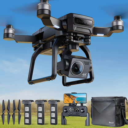 Bwine F7GB2 4K GPS Drone with 3-Axis Gimbal – 8.2MP Ultra-HD Camera 50-Min Flight Time 3.2KM Range Level 6 Wind Resistance FAA Remote ID Compliant Route Planning Gift for Adults Photographers 2 or 3 Batteries