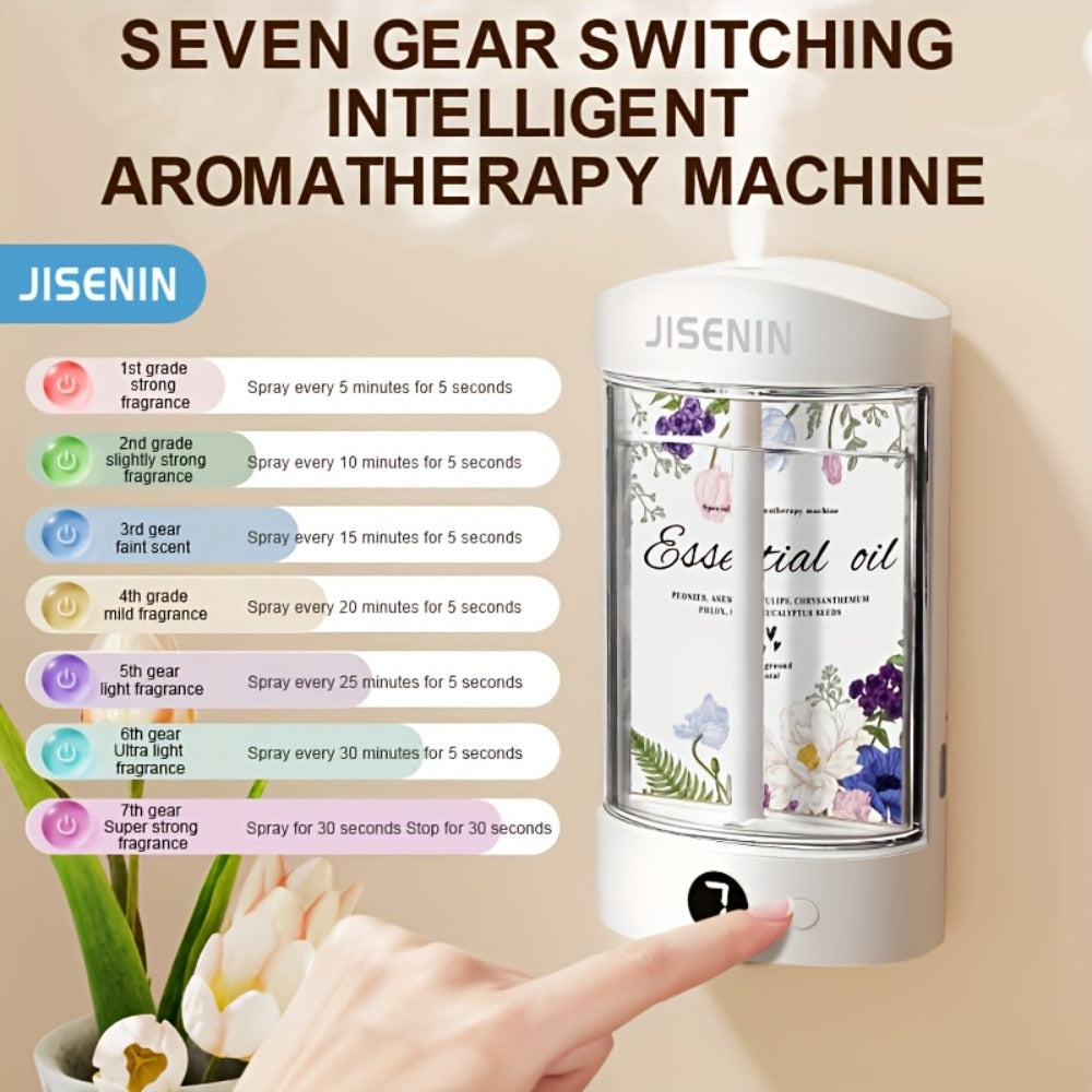 Mini Aroma Diffuser & Humidifier 2-in-1 Portable USB Rechargeable, 7-Level Timer, Silent Operation