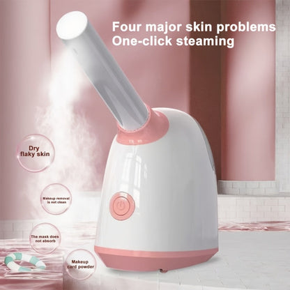 Pink Tabletop Facial Steamer Family with Five Regular, Upgraded, 3-in-1, Large-Tank or Portable Options