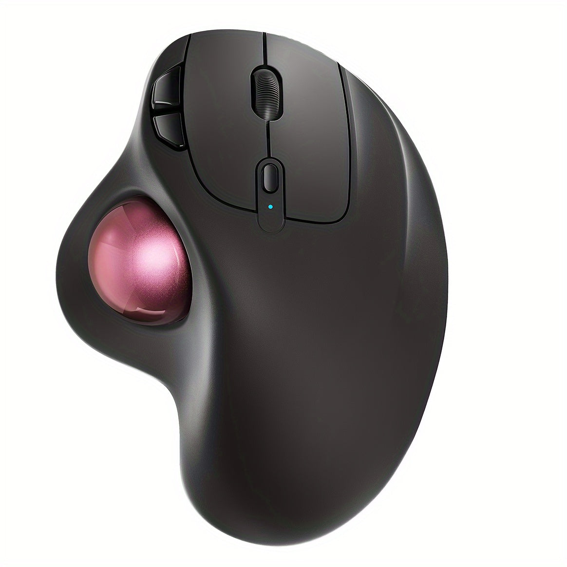 Wireless Trackball Mouse Rechargeable Ergonomic Thumb Control 3 Device Connection 2.4G USB Receiver Bluetooth 4 DPI Settings Precise Smooth Tracking Compatible with PC Laptop Mac Windows