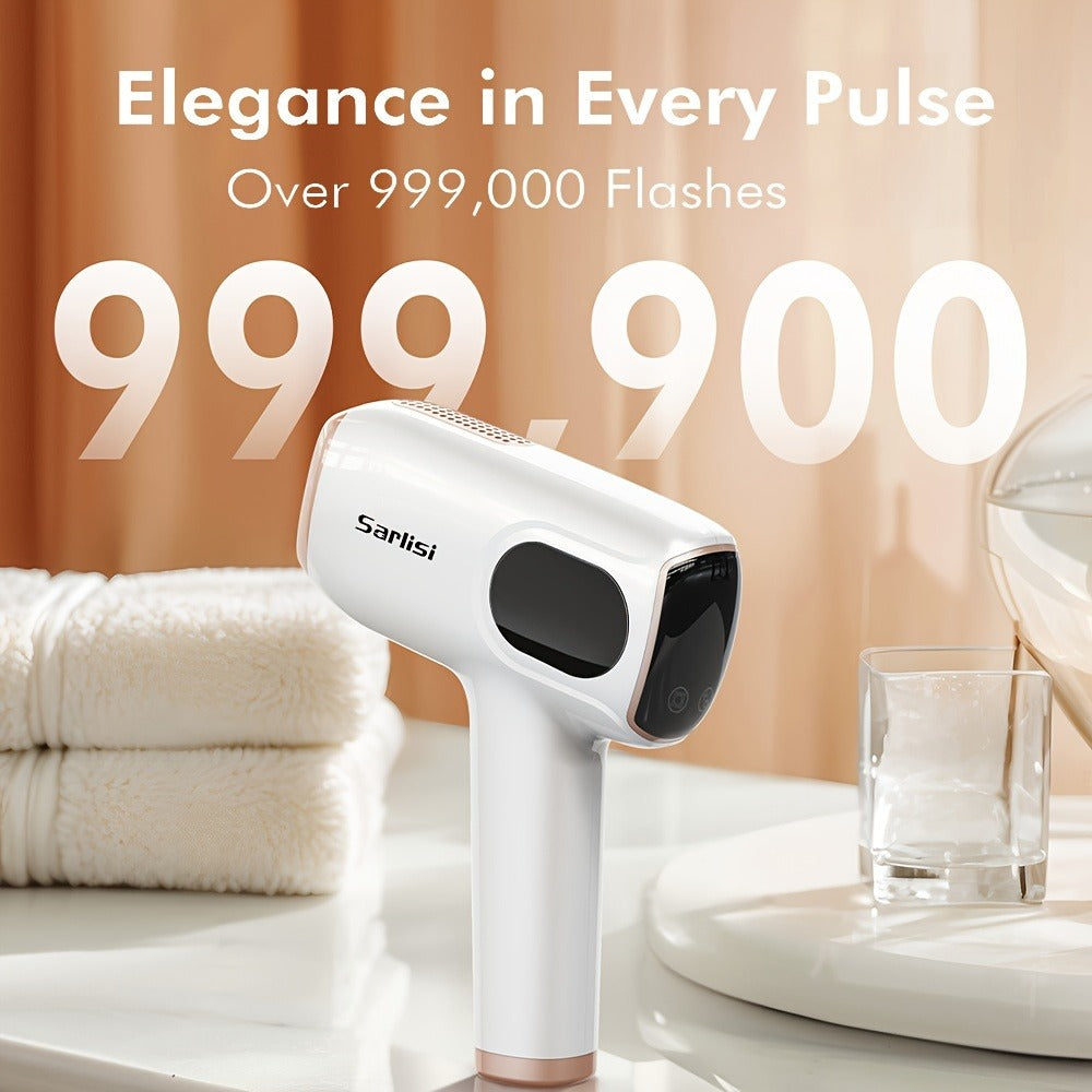 Sarisili AI01 IPL Hair Removal Device with Nine Intensity Levels, Manual and Auto Flash Modes and Display