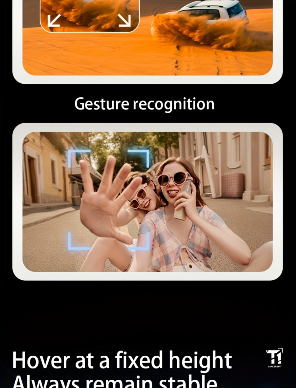 Mini 4K FPV Drone 180° Rotating Dual Camera Optical Flow Positioning Dual Batteries 360° Flip One-Key Takeoff Anti-Shake | RC Quadcopter Toy for Beginners Boys Girls Kids | Birthday Christmas Gift