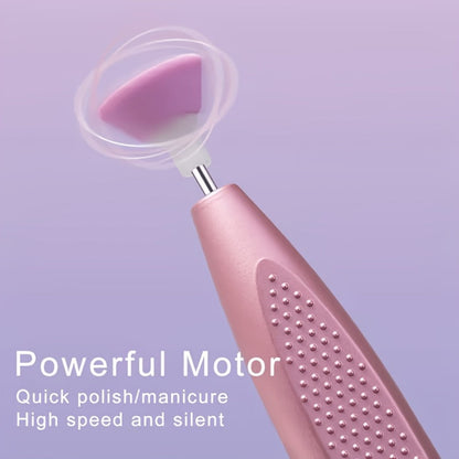 Portable 20000 RPM Electric Nail Drill Kit with 11 Interchangeable Bits, USB Charging and Two Color Options