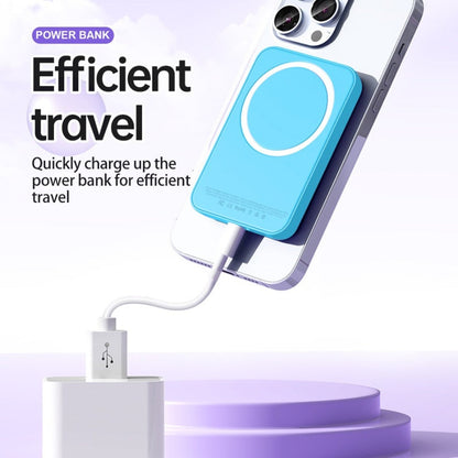 Magnetic Power Bank 5000mAh Mini Wireless Charging PD & QC 3.0 Fast Charge Colorful Portable Charger for iPhone 17 16 15 14 13 MagSafe Compatible
