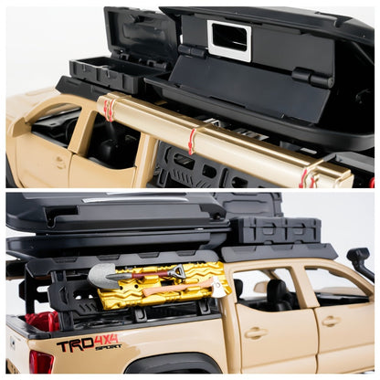1:32 Scale Toyota Off-Road Die-Cast Model Car with Openable Doors – Zinc Alloy High-Detail Static Display Replica | Collectible Desktop Ornament | Birthday Holiday Gift for Car Enthusiasts