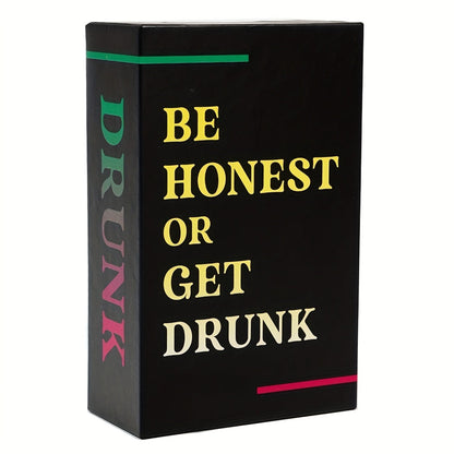 Be Honest or Get Drunk Adult Card Game with Black Box, Truth-Style Prompts and Optional Drinking-Themed Play