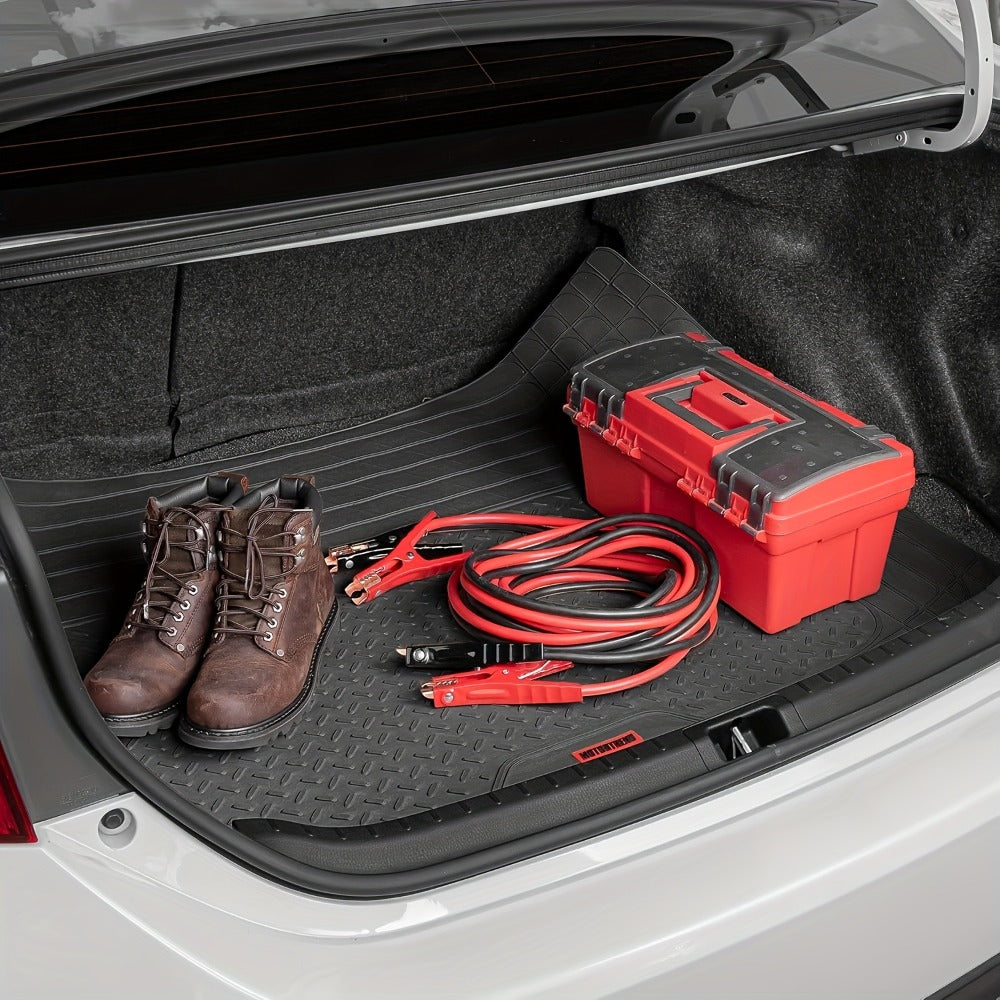 Car Cargo Mat SUV Trunk Mat – All-Weather Waterproof Rear Cargo Liner, Universal Fit for SUV Rear Cargo Area, Heavy Duty Non-Slip Trunk Protector, 1pc Black