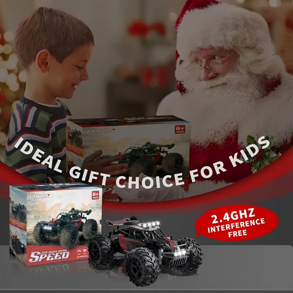 High-Speed RC Off-Road Car 40km/h 4WD All-Terrain Remote Control Climbing Truck with Long-Lasting Battery – Outdoor Racing Vehicle for Boys Kids Teens Ages 8+, Birthday Christmas Gift