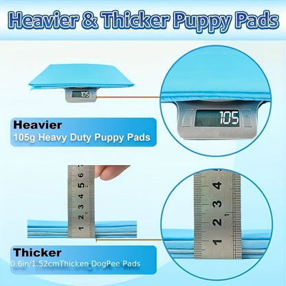 Disposable Pet Training Pads in 34 x 28 or 23.62-Inch Sizes with Four Pack Count Options Available