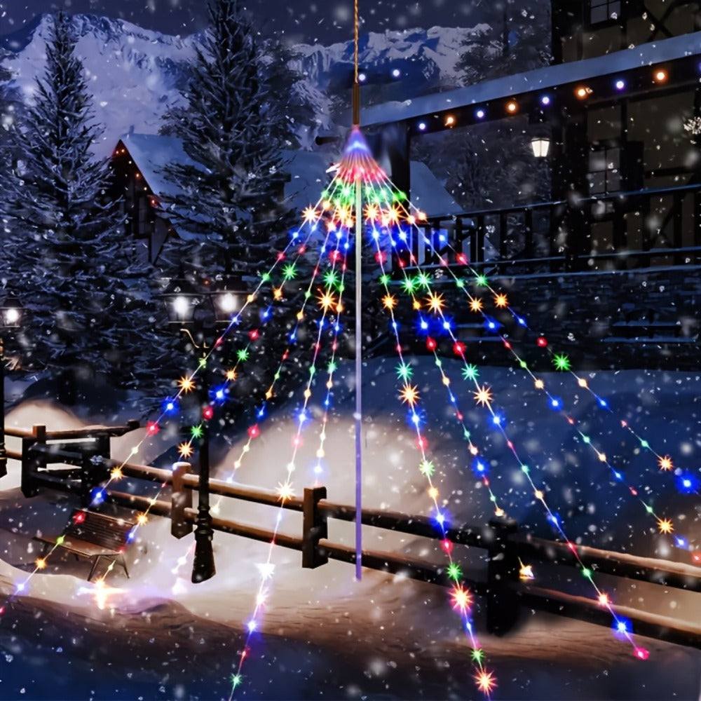 Waterfall Fairy Lights USB Powered 8 Modes for an Everyday Personal Care Routine, with the Listed Configuration