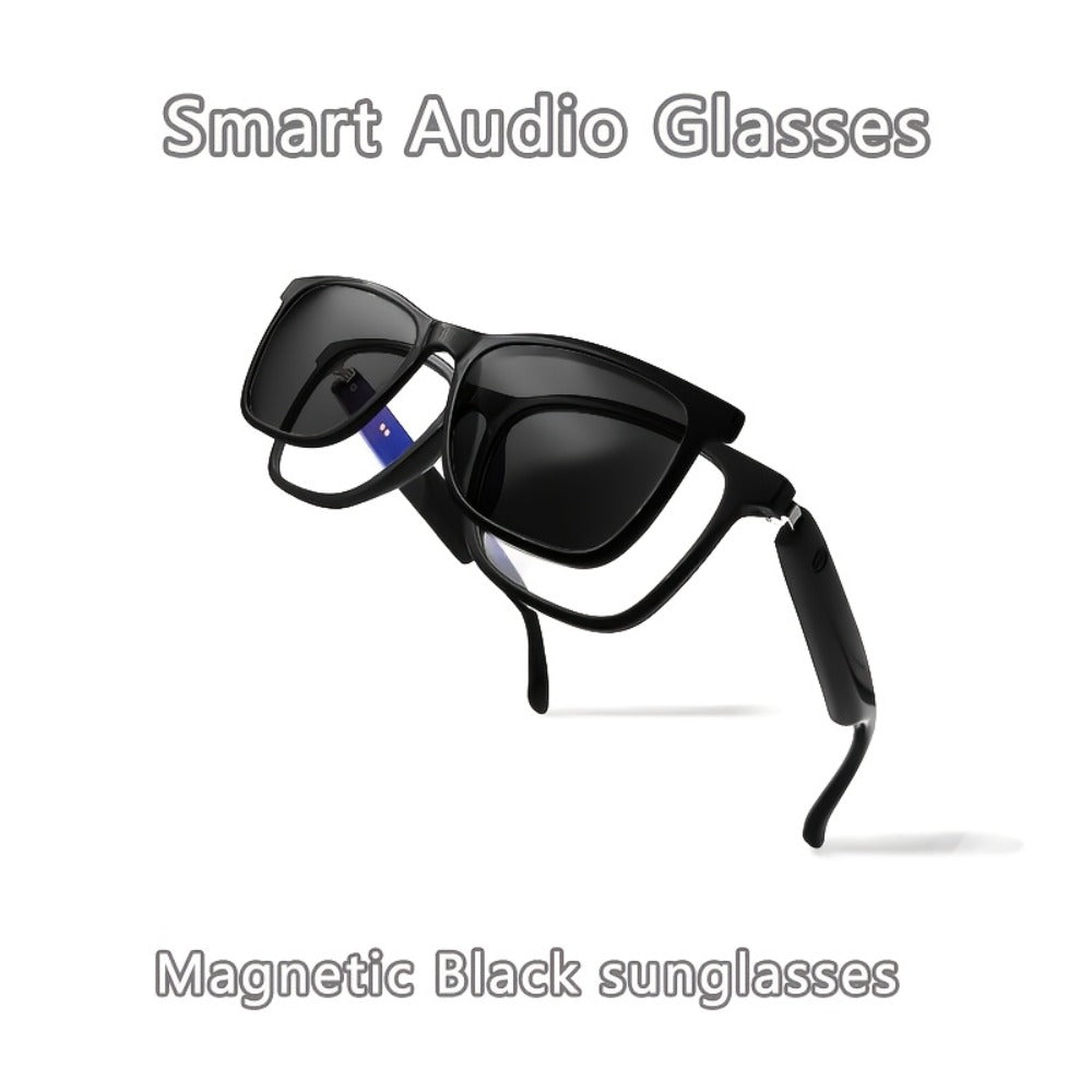 Photochromic Smart Audio Glasses – Auto-Tinting Sunglasses with Built-in Speaker & Mic, HD Voice Calls, Hi-Fi Music, Anti-Blue Light – for Sports, Driving & Daily Wear