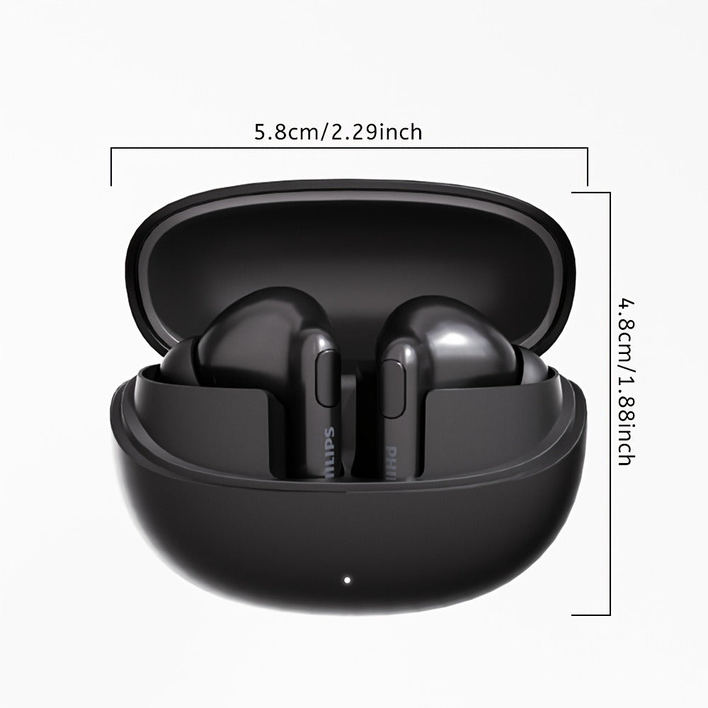 Wireless Earbuds Philips V6.0 Dual Stereo with Noise Reduction, Long Standby and Type-C Charging