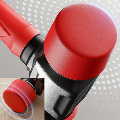 Double-Head Rubber Mallet with Red Grip and A-27 mm or B-36 mm Head Options for Flooring and Craft Work