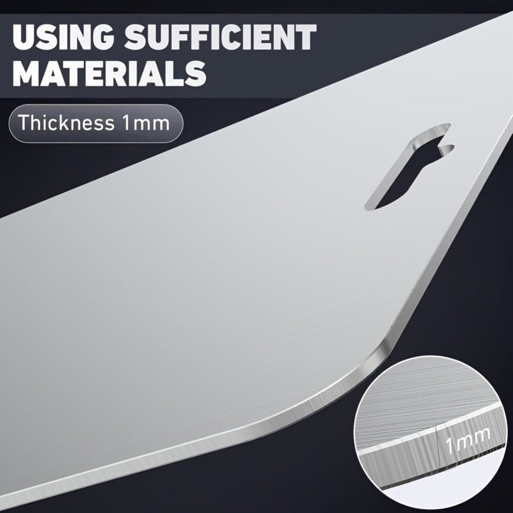 Cutting Board Three-Piece Stainless Steel Set with Rounded Corners, Carry Handles and Three Sizes