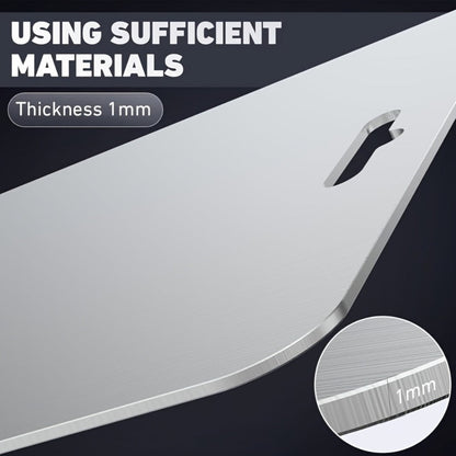 Cutting Board Three-Piece Stainless Steel Set with Rounded Corners, Carry Handles and Three Sizes