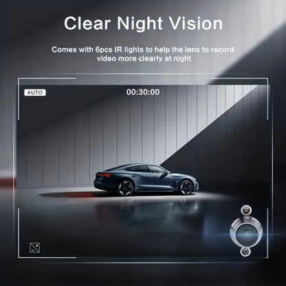 1080P Dash Cam with Night Vision & Loop Recording – 2.2" Car DVR Camera, Suction Cup Mount, Single Lens, No SD Card Required, Available in 4 Colors