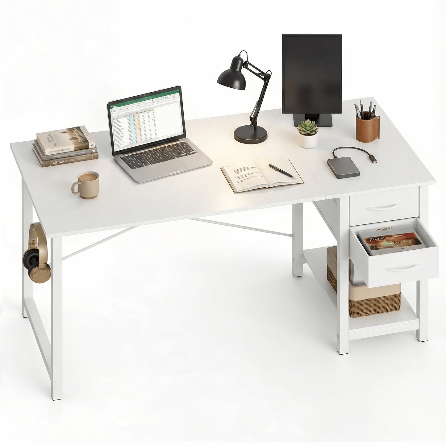 Gaming Desk shown in the White Table*1P, 47 Inches option
