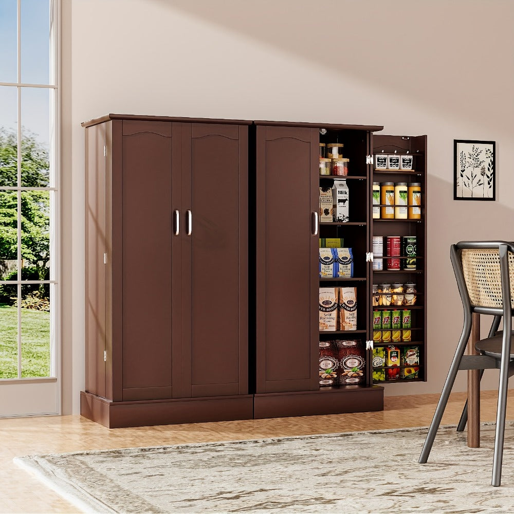 47-Inch Freestanding Bathroom Storage Cabinet with Adjustable Shelves detail image - detail view 5